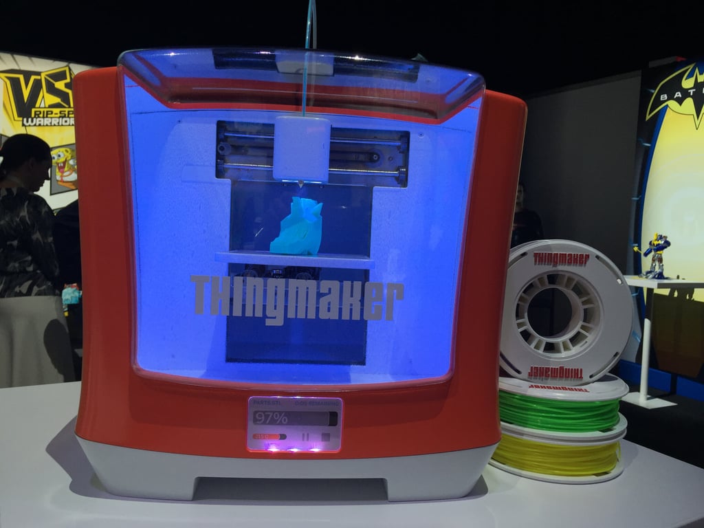 The Thingmaker 3D Printer helps your kiddo to make their very own toys. Using an app to create hundreds and hundreds of different figure/color toy combinations, they can create their perfect toys and send them to the printer to be made right before their eyes.