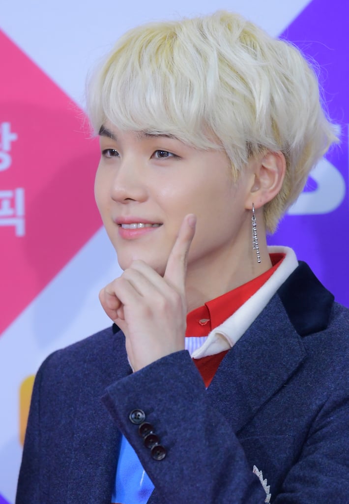 Suga's Platinum-Blond Hair in 2017