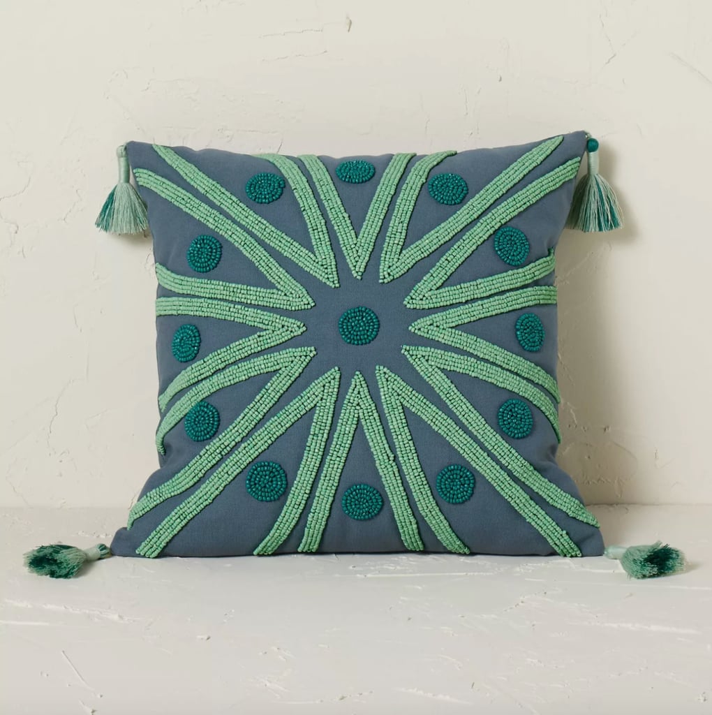 Pretty Pillow: Opalhouse Designed with Jungalow Beaded Radial Pattern Square Throw Pillow