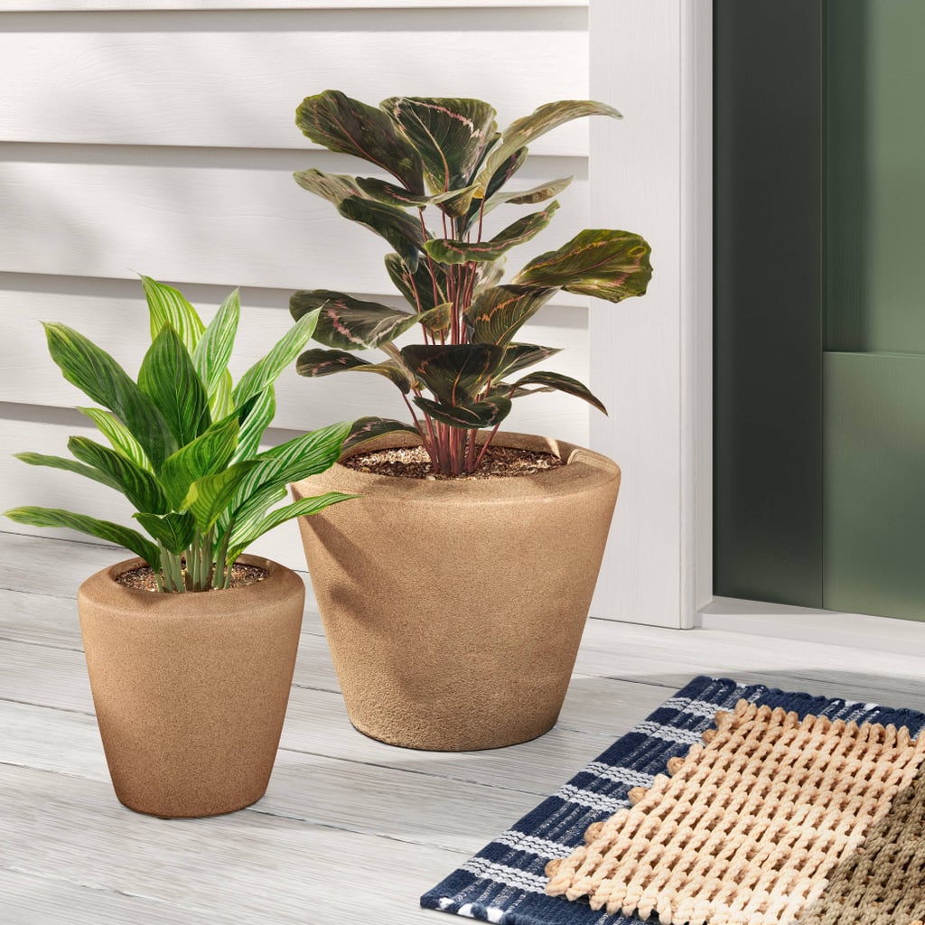 Textured Planters: Threshold designed with Studio McGee Indoor/Outdoor Earthenware Weathered Planter