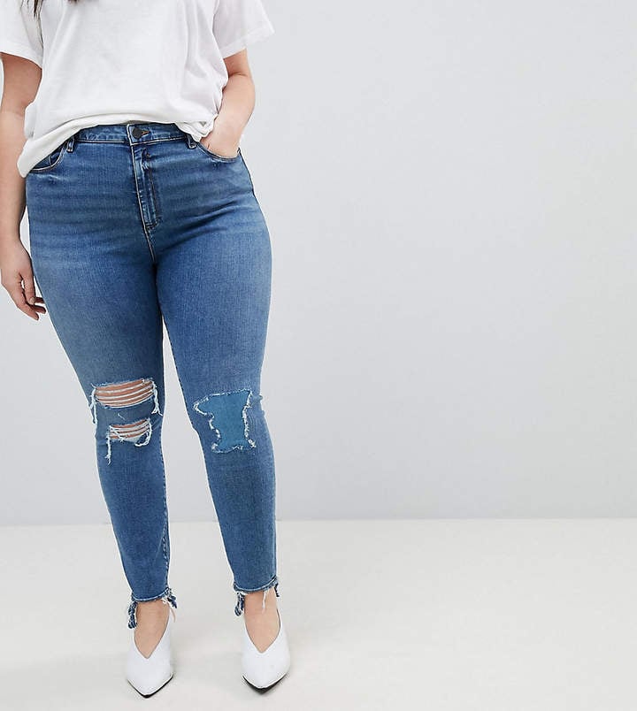 curvy girl skinny jeans