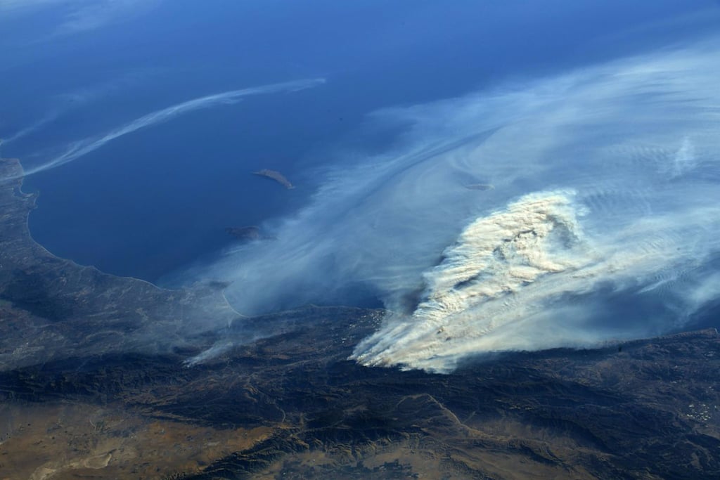 Pictures of the California Wildfires From Space Dec. 2017