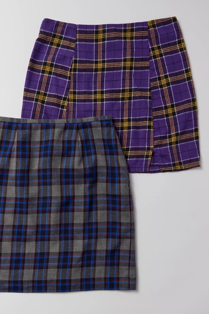 Urban Renewal Vintage Y2K Plaid Mini Skirt