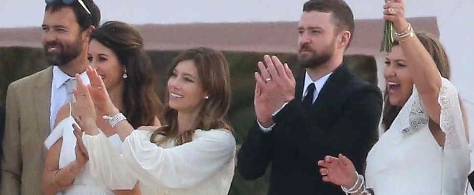 Justin Timberlake and Jessica Biel at Her Brother's Wedding
