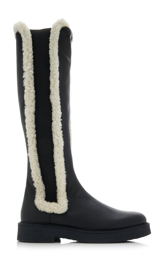 STAUD Palamino Shearing Leather Knee-High Boots