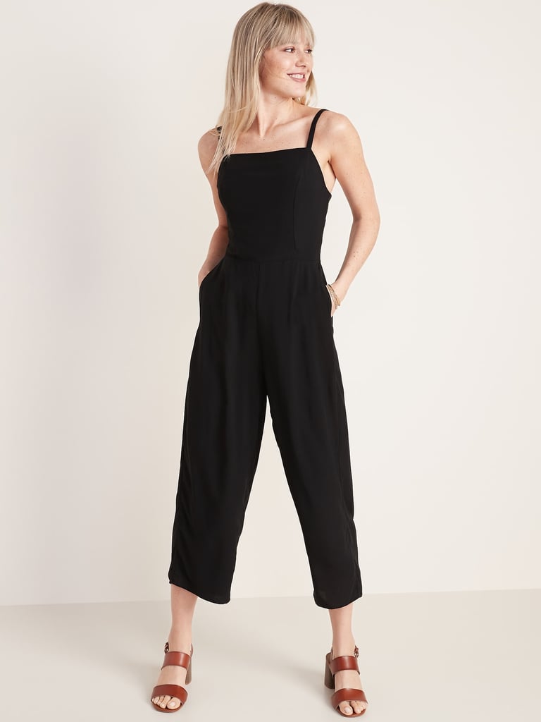 Square-Neck Cami Jumpsuit