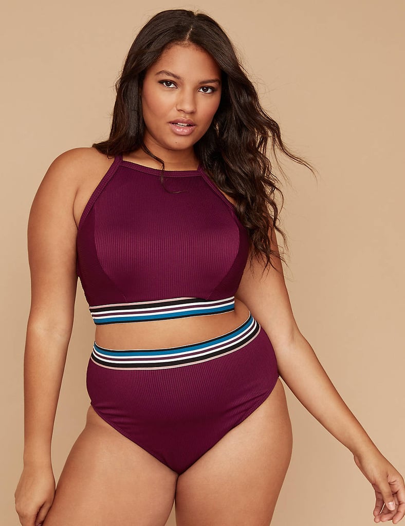 Lane Bryant High-Neck Swim Bikini.