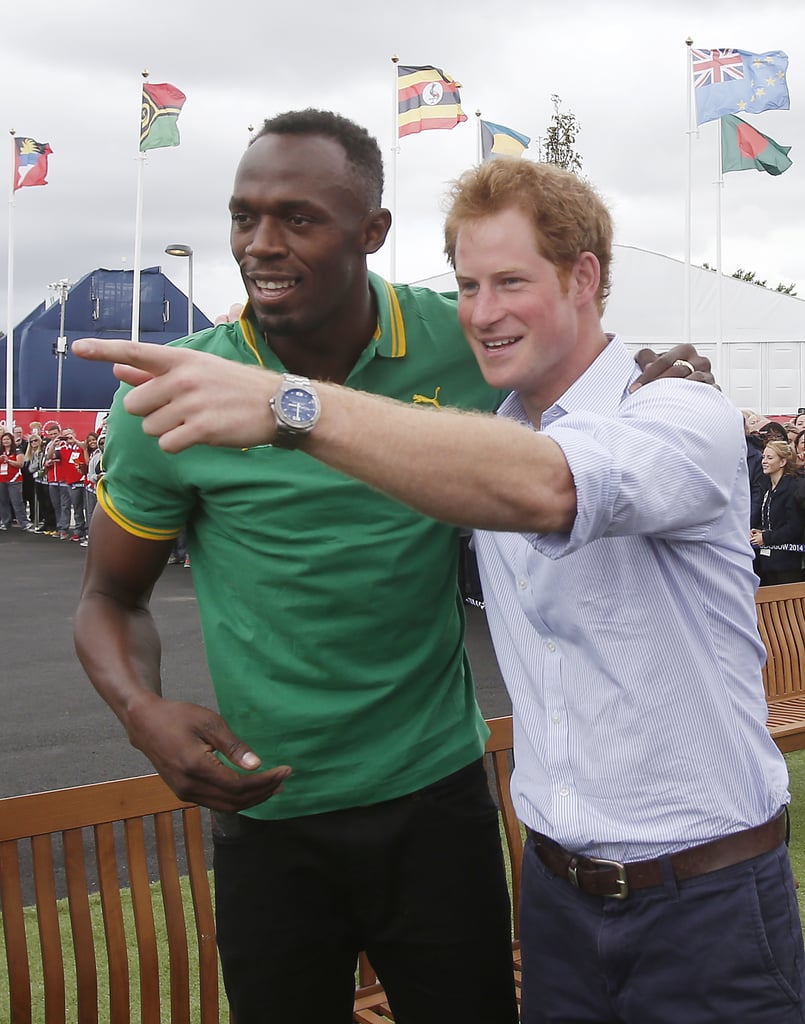 Harry and Usain Bolt
