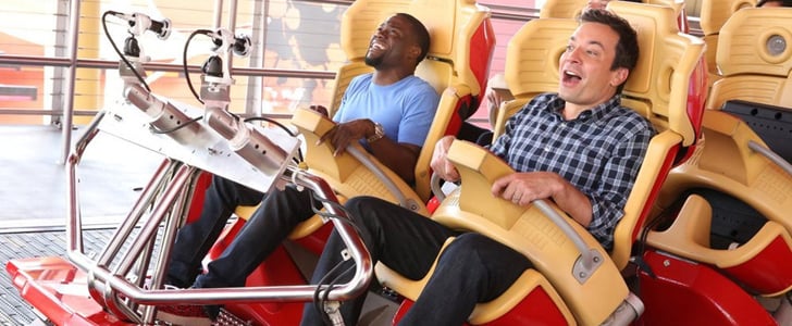 Kevin Hart Rides Roller Coaster With Jimmy Fallon | Video