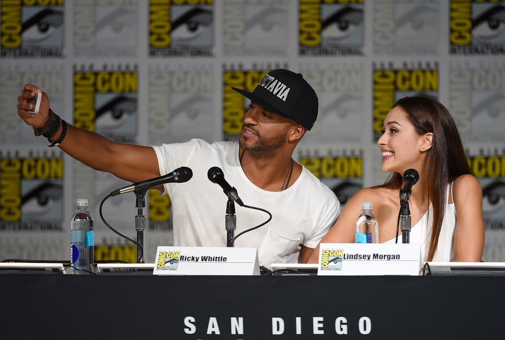 Pictured: Ricky Whittle and Lindsey Morgan.