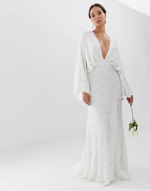 ASOS Ciara Sequin Wedding Dress