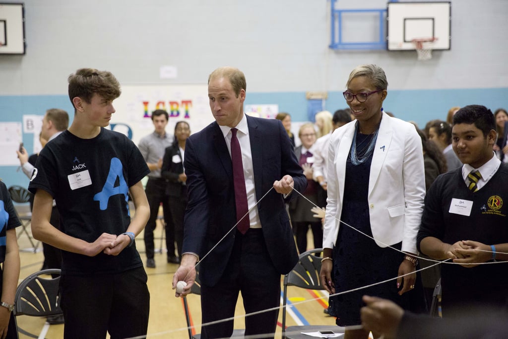 Prince William Visits School in Hammersmith September 2015