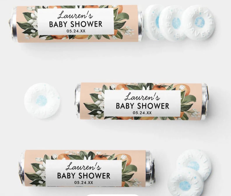 Mint Baby Shower Favor: Rolls of Breath Mints