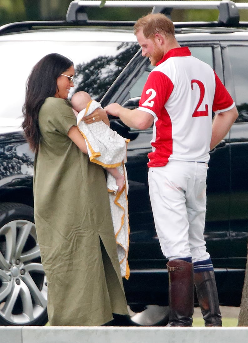 When He Stopped to Say Hi to Archie During a Polo Match