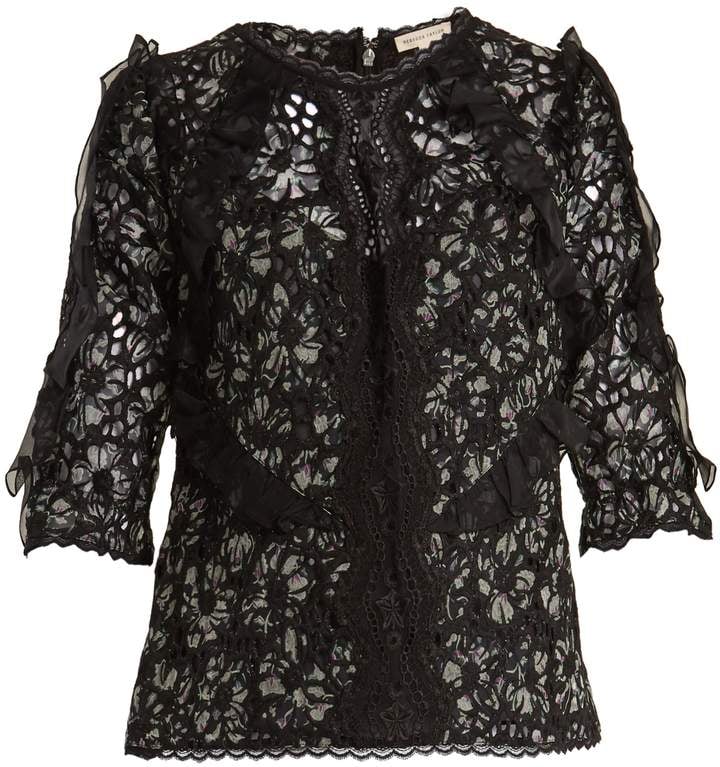 Rebecca Taylor Moonflower Embroidered Blouse