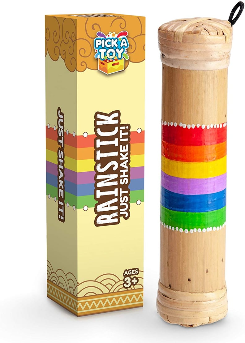Gifts For Kids Who Love Music Under $30: Bamboo Rainstick Shaker Sensory Toy