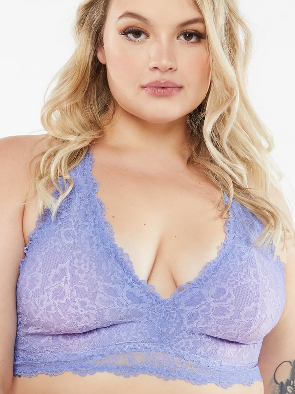 Savage x Fenty Floral Lace Racerback Bralette in Blue, We Found Love in Savage  x Fenty's First-Ever Bridal Drop — Shop the Pieces Right Now