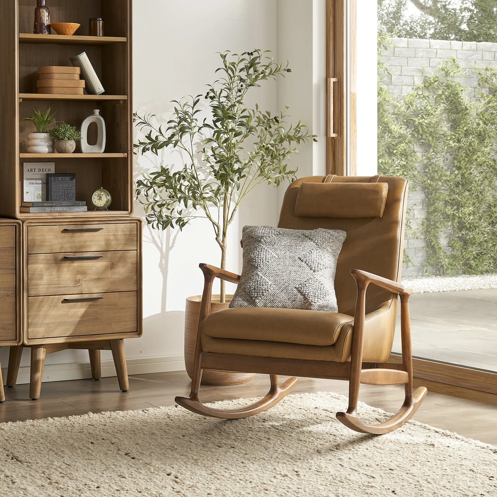 Castlery Desmond Leather Rocking Armchair