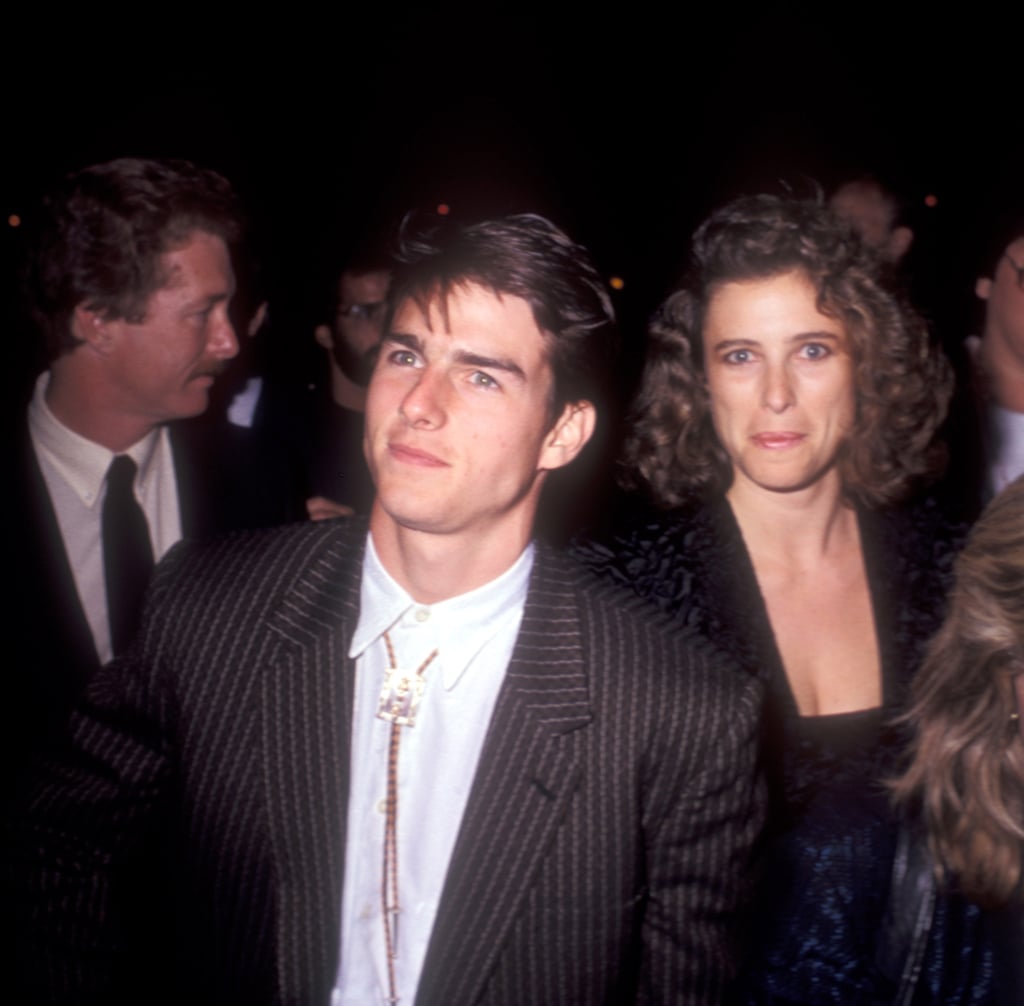 Tom Cruise wore a striped suit to The Color of Money premiere in LA in October 1986.