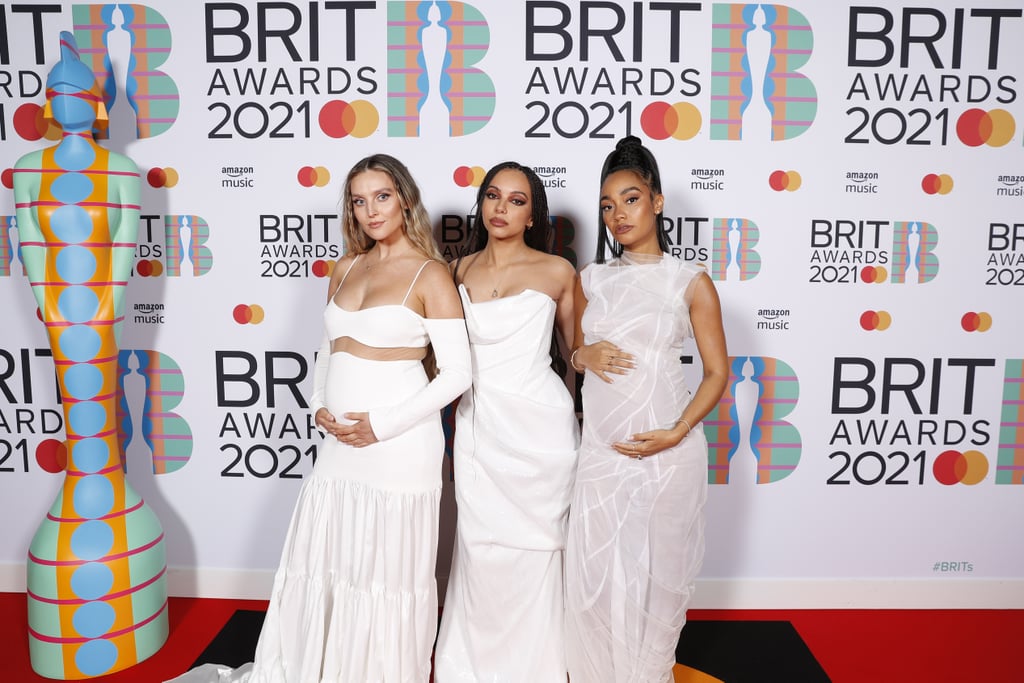 Little Mix's Matching White Dresses at the 2021 BRITs