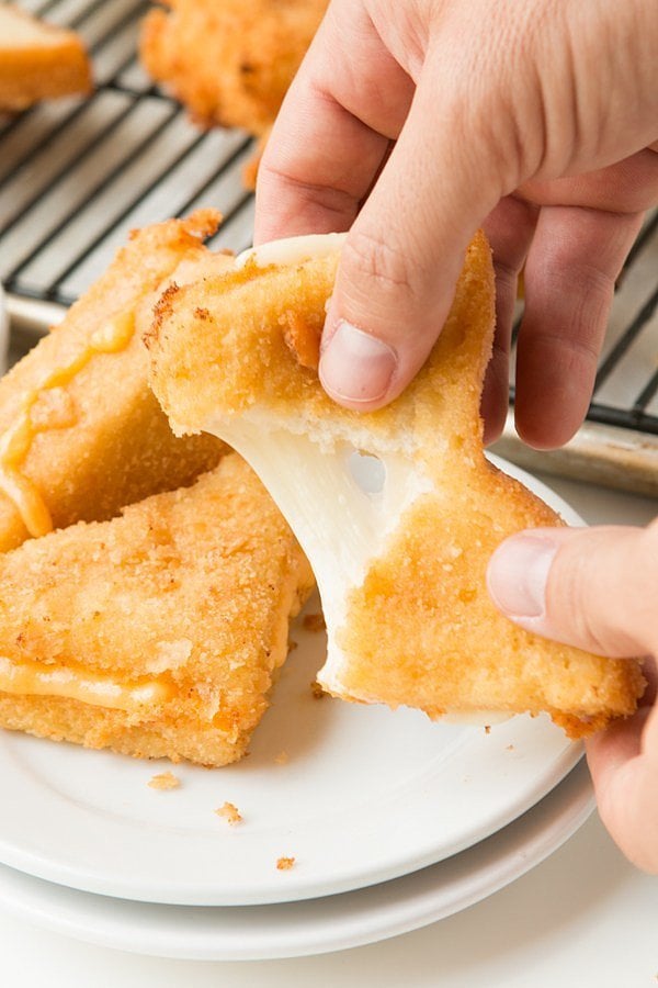 Fried Grilled Cheese Bites