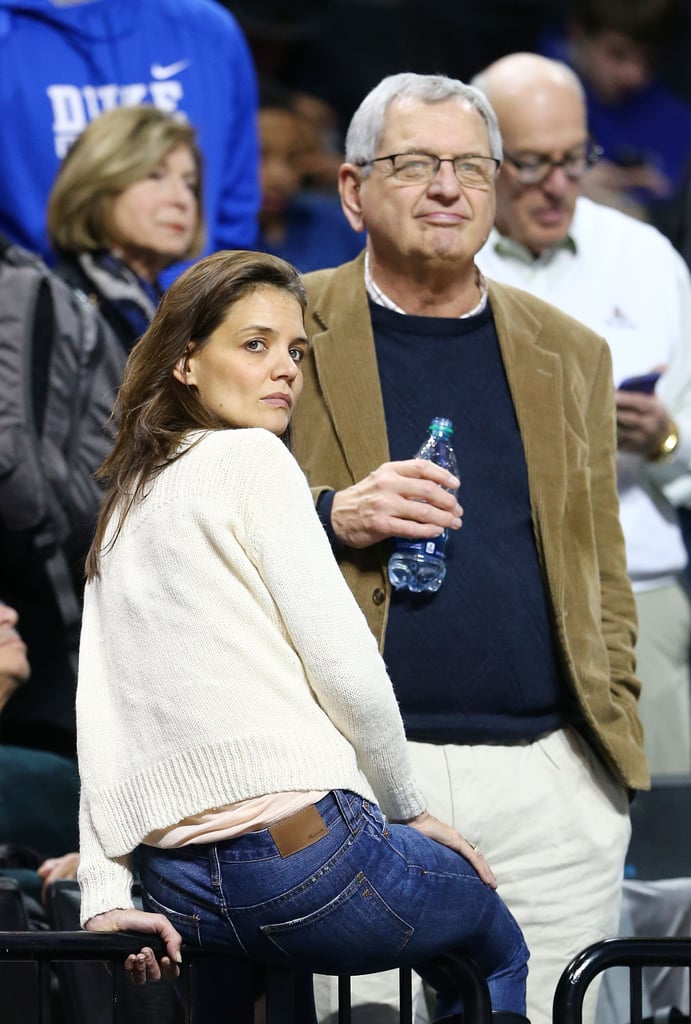 Katie Holmes and Suri Cruise at Basketball Game March 2016