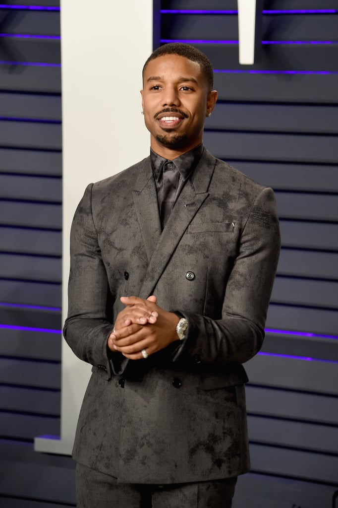 Michael B. Jordan Wears Berluti Suit to the 2019 Vanity Fair Oscar Party