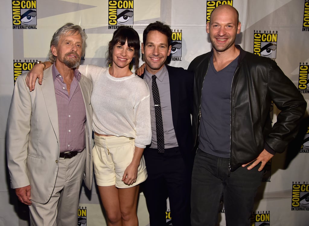 Michael Douglas, Evangeline Lilly, Paul Rudd, and Corey Stoll promoted Ant-Man together on Saturday.