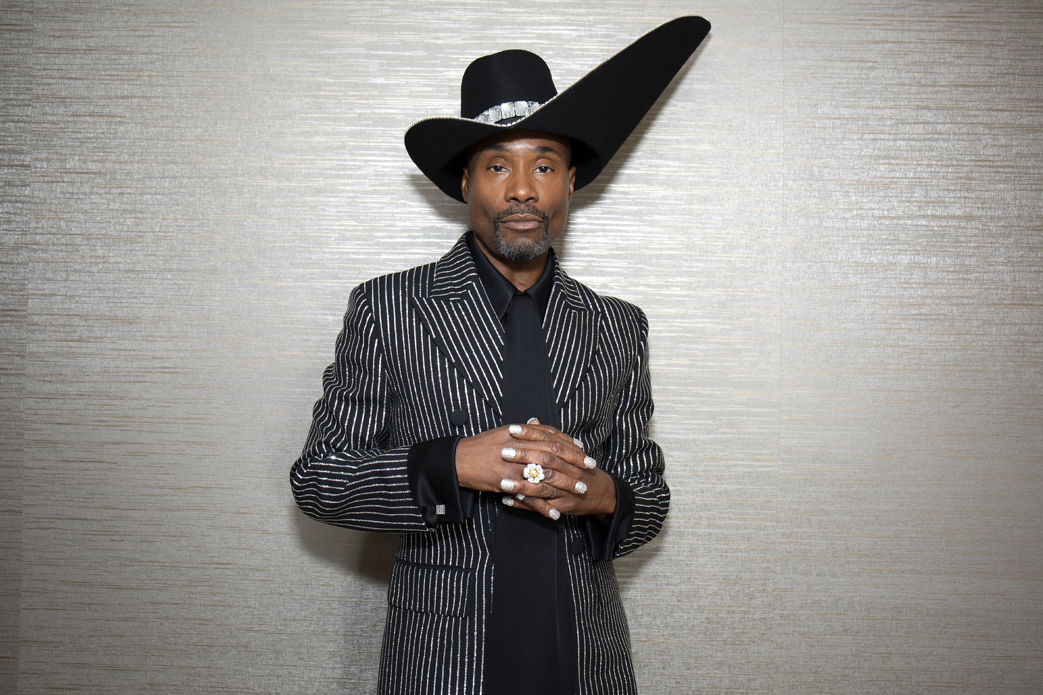 LOS ANGELES, CALIFORNIA - SEPTEMBER 22: Billy Porter prepares For The 71st Emmy Awards on September 22, 2019 in Los Angeles, California. (Photo by Santiago Felipe/Getty Images for ABA)