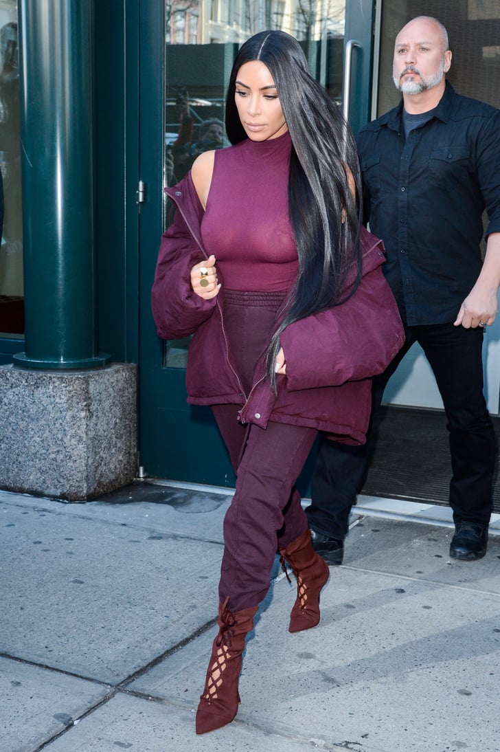 Lace-Up Booties | Kim Kardashian Sexy Shoes | POPSUGAR Fashion Photo 23