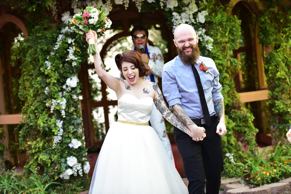 Tropical Las Vegas Wedding