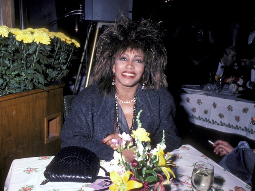 Tina Turner at the Hard Rock Cafe in New York City, New York (Photo by Ron Galella/Ron Galella Collection via Getty Images)
