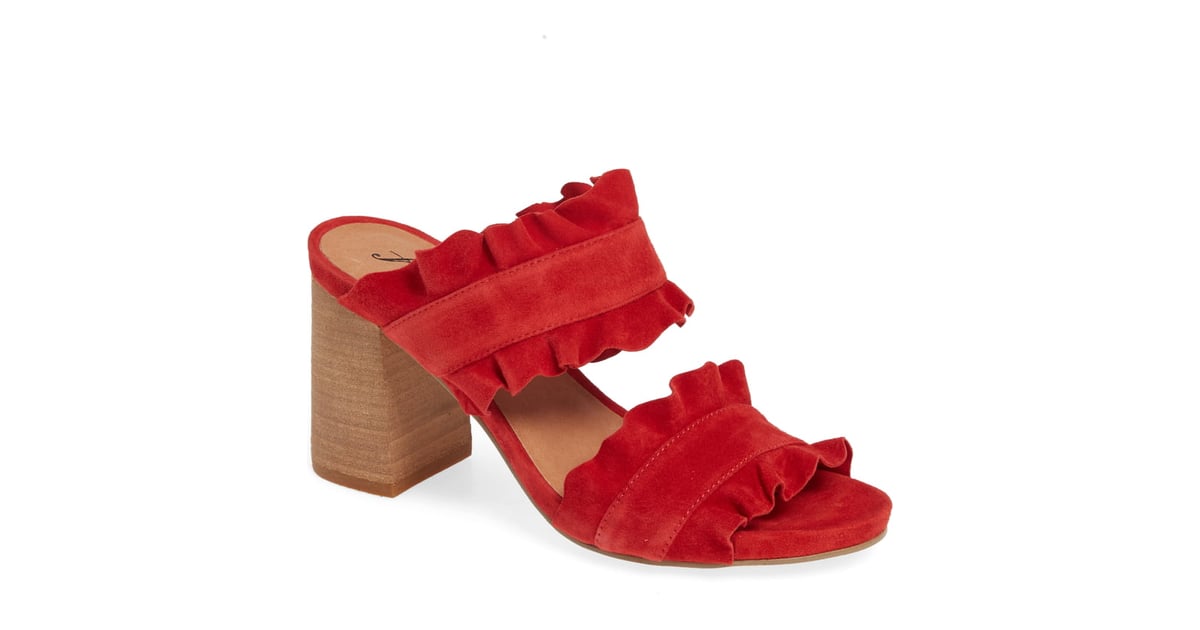 free people rosie ruffle heel