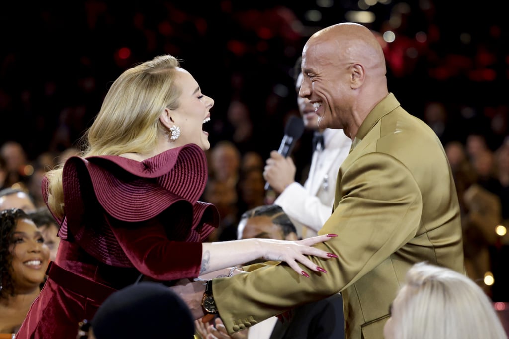 Adele and Dwayne Johnson Meeting In Person For the First Time