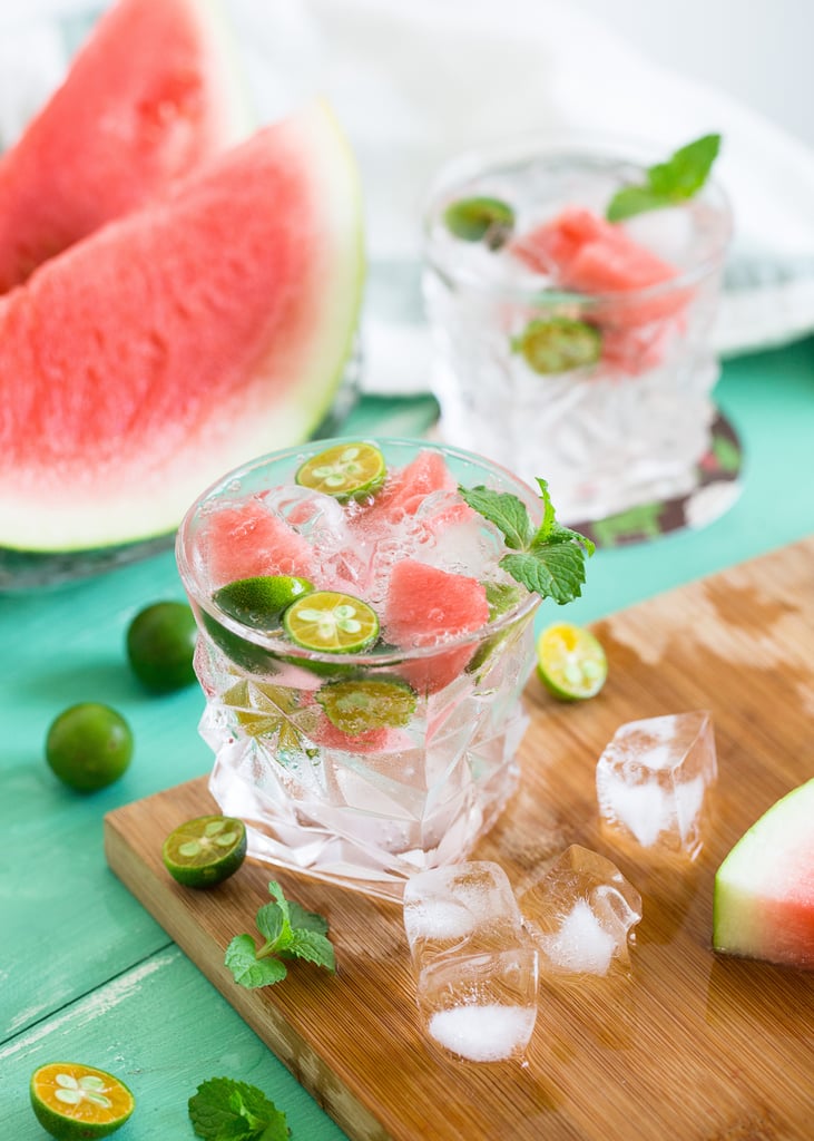 Freeze fresh mint in an ice cube tray with a little water to add to cocktails or iced tea.