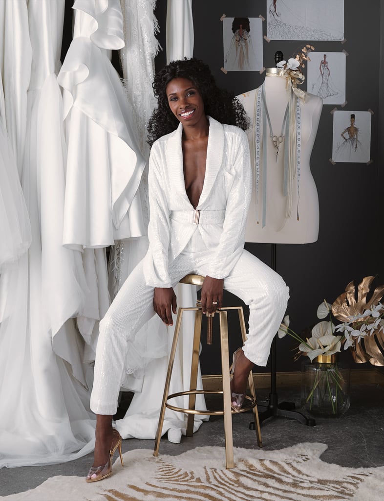On designing dresses and opening a bridal salon: "I knew that in order to sell wedding dresses, I had to be my own seller. So I opened the store in 2013. And we continued to go to New York bridal market and attempt to pick up retailers, but it wasn't that easy. A lot of retailers were playing the comparison game like, 'Oh, you're the Black Vera Wang.' And I was like, 'I'm just Andrea. We don't have to turn me into someone else so it's more palatable for you.'"
On her journey to success: "So it started off as a 400-square-foot boutique and we opened up an extension store across the street, because it was the closest thing that had more space. Then we realized that it was not ideal for us to be bouncing back and forth from one space to the next. Then our first retailer picked us up, and we realized we were expanding fairly fast. So about three years ago, we moved to Nostrand Avenue, which is about a 3,000-square-foot space. Our team has tripled in size, and we're now sold at four retailers and were recently picked up by Kleinfeld. I'm really excited about that. They're pros and have been really, really supportive."