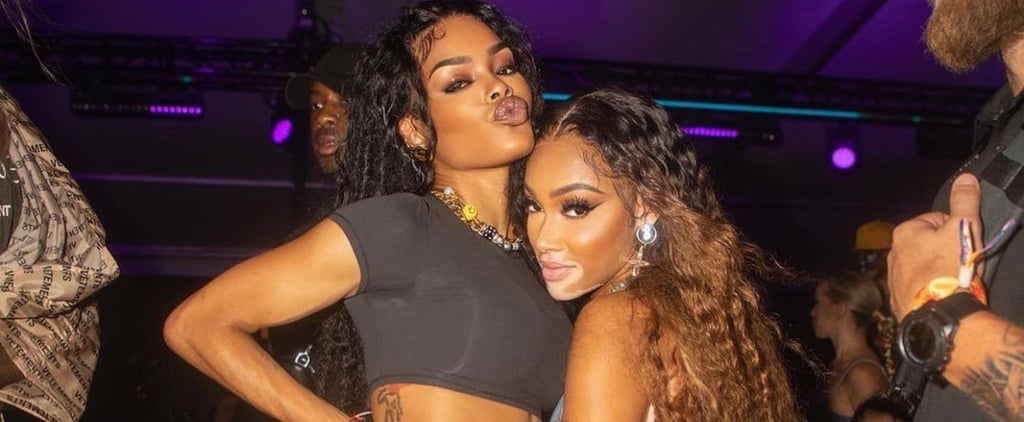 Teyana Taylor Highlights Her Low-Rise Pants Like No One Else With This Bejeweled Chain Belt