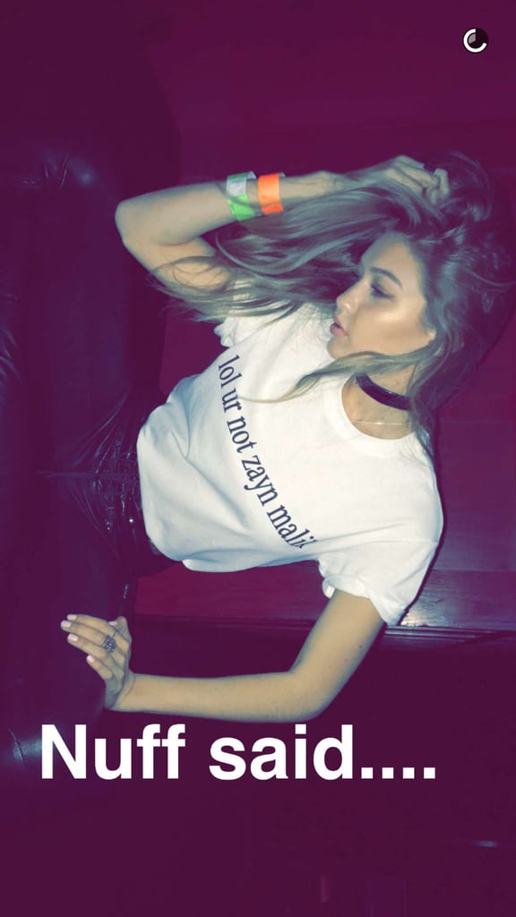 When Gigi Wasn't With Zayn, So She Wore This T-Shirt