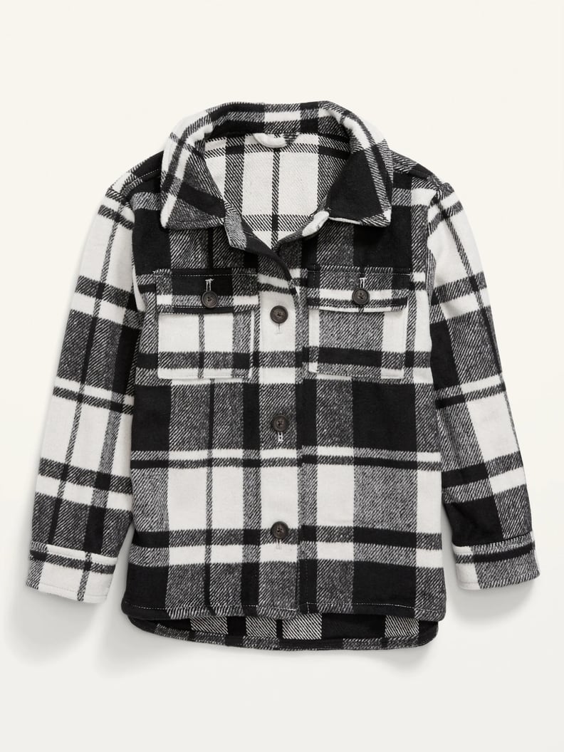 Old Navy Plaid Textured Shacket for Girls