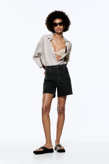 Low Classic Drawstring-waist A-line Shorts in Black Womens Clothing Shorts Mini shorts 