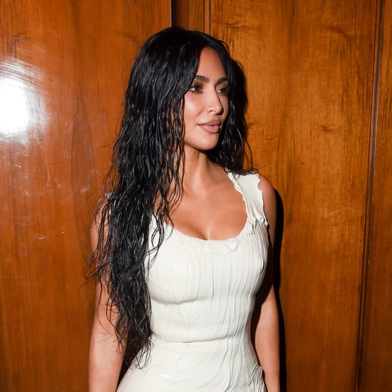 Kim Kardashian's Dollop Bangs and Retro Lob Haircut in Paris