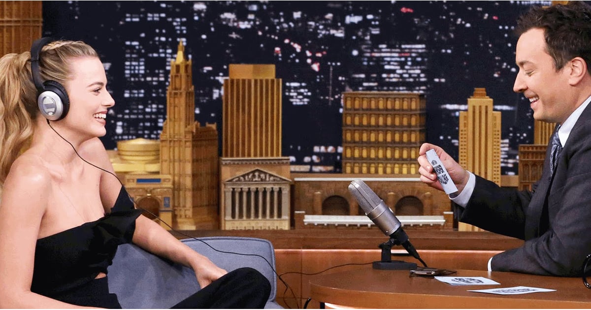 Margot Robbie Plays Whisper Challenge With Jimmy Fallon ...