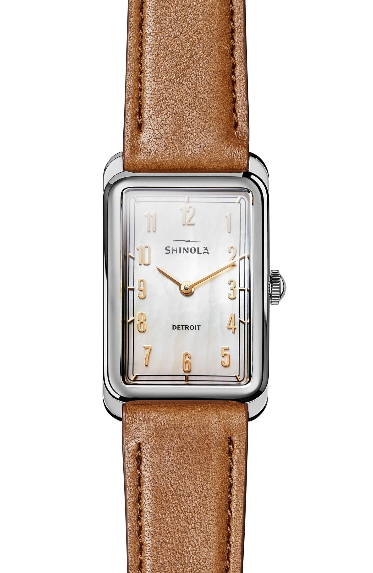 Shinola The Muldowney Rectangular Leather Strap Watch 16 Watches