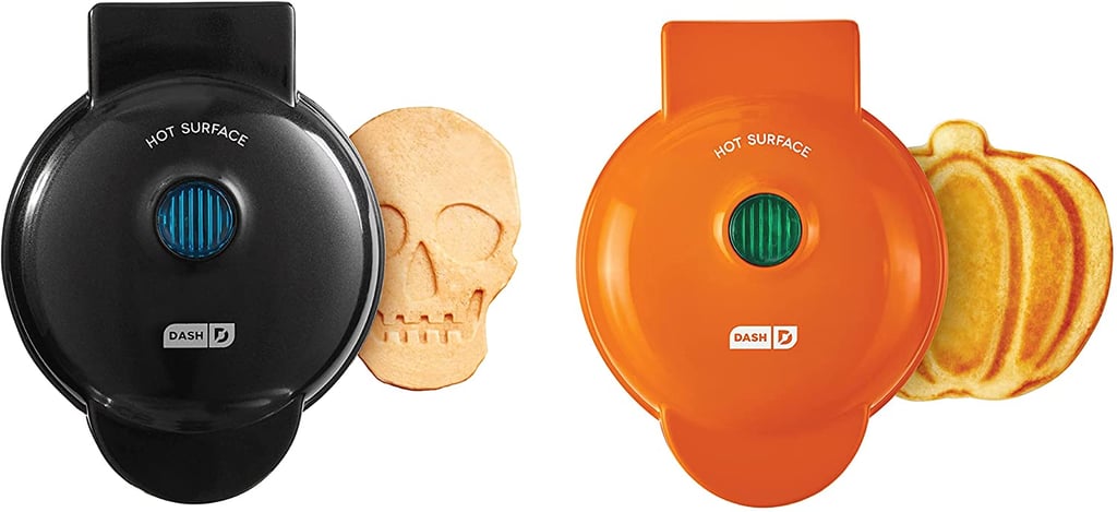 A Halloween Brunch: Dash Mini Waffle Maker in Skull and Pumpkin
