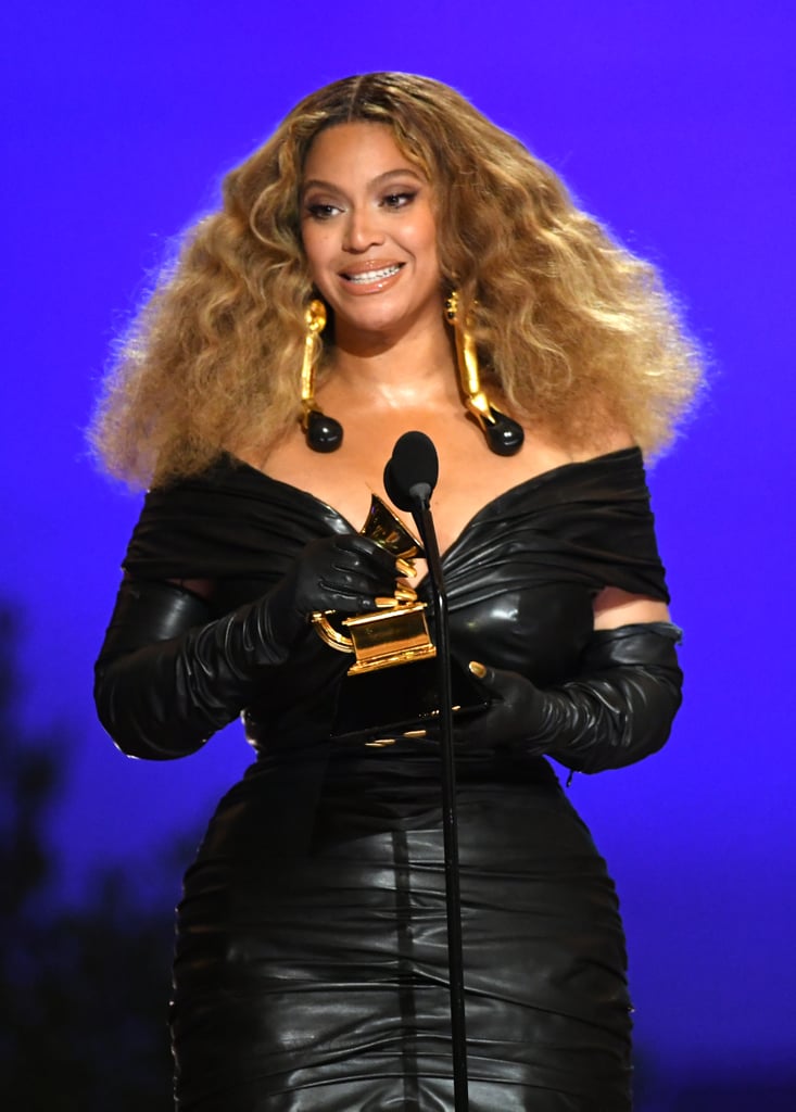 Photos of Beyoncé at the 2021 Grammy Awards