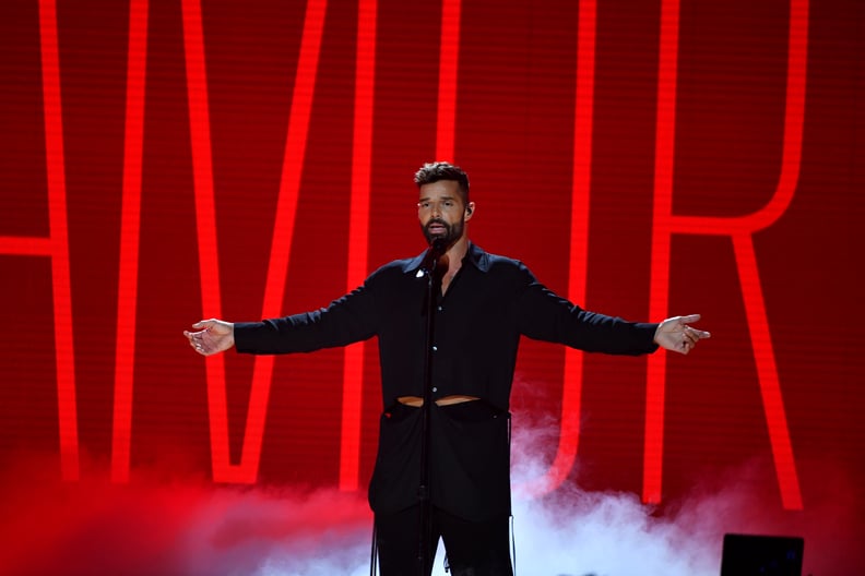 MIAMI, FLORIDA - FEBRUARY 20: Ricky Martin performs live on stage at Univision's Premio Lo Nuestro 2020 at AmericanAirlines Arena on February 20, 2020 in Miami, Florida. (Photo by Jason Koerner/Getty Images)