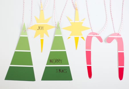 Make Paint-Chip Ornaments