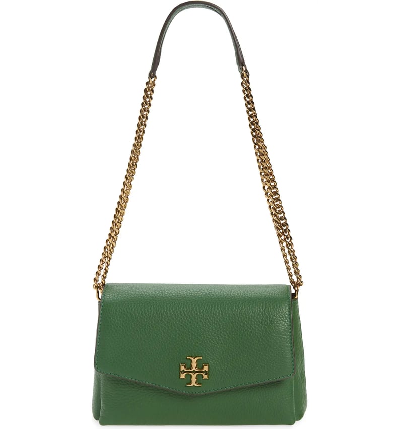 Green With Envy: Tory Burch Small Kira Leather Convertible Crossbody Bag