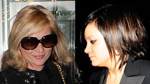 Photos Of Kate Moss And Lily Allen Whose New Choppy Short