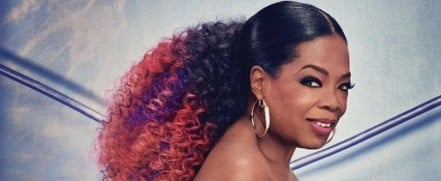 Oprah Wears Purple Hair on the Cover of O Magazine Feb. 2018